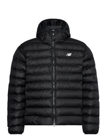 New Balance Sport Essentials Hooded Puffer Jacket - Black - L