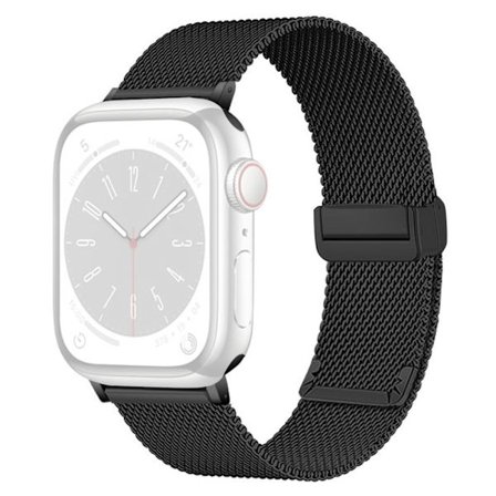 KALEBOL Klockarmband med magnetiskt spänne Apple Watch Series 10 42 mm armband i rostfritt stål - Svart