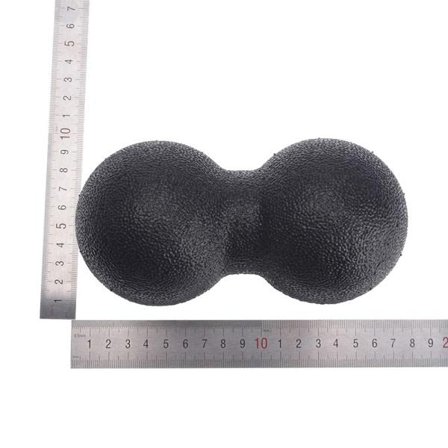 1:a Myofascial Release Jordnötsformad Massageboll Fascia Pilates Yoga Svart 8cm