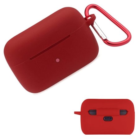 Jabra Elite 85T silikonfodral med spänne - Vinröd