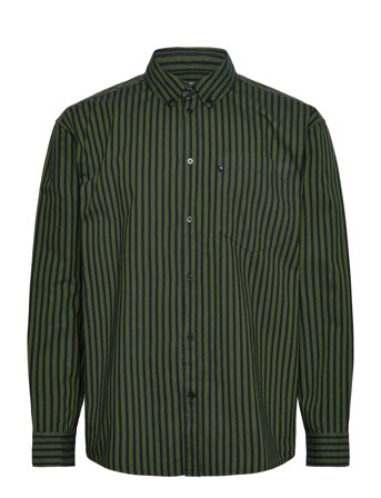 WOOD WOOD | Wwday Striped Aa Embroidery Shirt G | S
