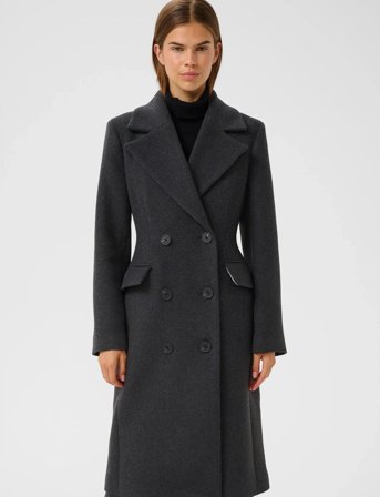 InWear Thoraiw Lapel Coat R - Grey - 46