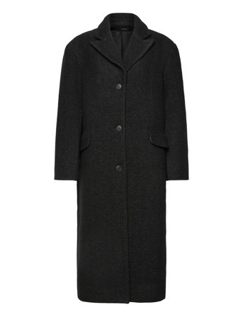 Weekday Oversized Woolblend Coat - Black - XS