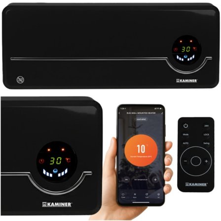 Luftgardinvarmer, 2000W, WiFi, fjernbetjening