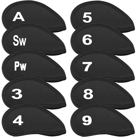 Golf-mailanpäällysteet Golf-rautamailojen suojapäälliset Golf-mailanpäällysteet Mailansuojapäälliset Sarja, jossa on numeropainatus, sopii useimpiin 