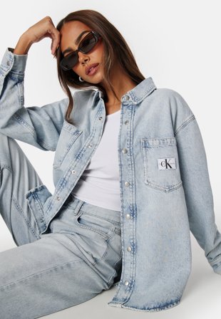 Calvin Klein Jeans Dad Denim Shirt 1AA Denim Light Klær