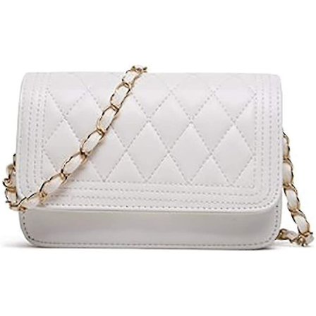 Lille Crossbody Tasker til Kvinder Quiltet Skuldertaske Læder Håndtaske Punge Mode Aftentaske