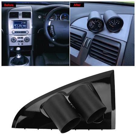 2-tommers Dobbel Måler Pod Dashbord Meter Holder Erstatning for Falcon BA BF XR6 XR8 XR6T Blank Svart