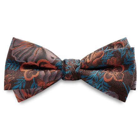 Dianthus | Burnt Orange Flower Pre-Tied Bow Tie for Men - Pre-tied bow ties