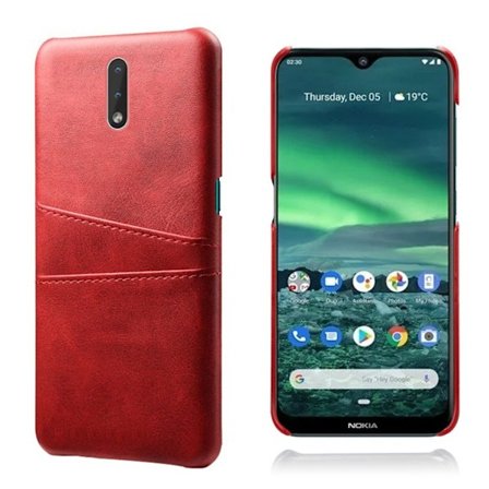 Nokia 2.3 skal med korthållare - Röd