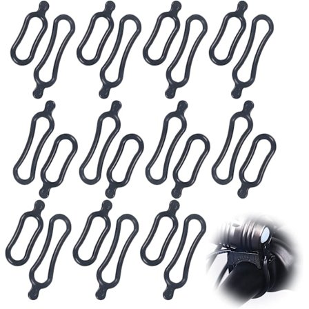 20 stk. elastiske gummibånd til cykler