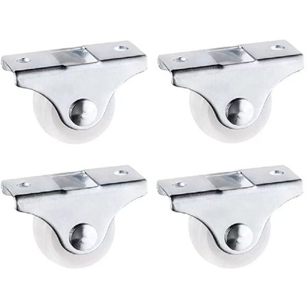 20 stk. små møbelhjul retningsbestemte hjul mini møbelhjul til møbelhjul (skruer ikke inkluderet) KLB