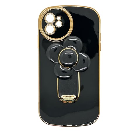 Telefonhållare med ring och vindmölleleksak - Svart