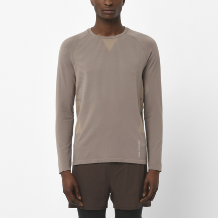 Salomon - Men's T-shirt Sense Aero Seamless Tee M - Iron