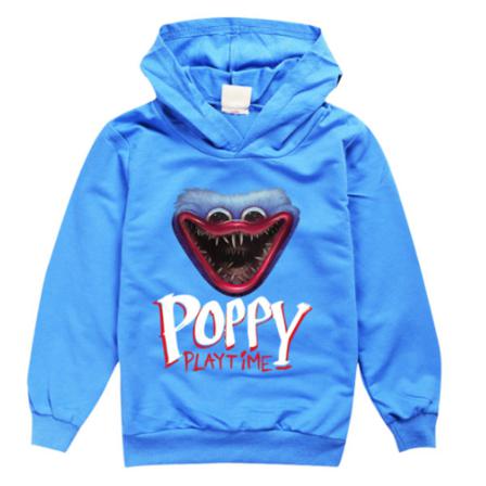 Kid Poppy Playtime Huggy Wuggy Casual hettegenser Langermet genser dark blue 160cm