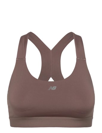 New Balance Nb Essential Train Bra - Brown - XS