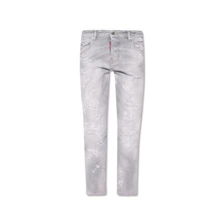 Dsquared2, Cool Girl Cropped Jeans Grijs, Dames, Maat:S