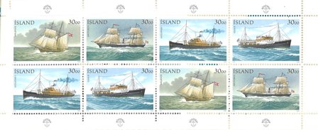 Island 1991 - AFA 746-749 - Frimærkehæfte - Postfrisk