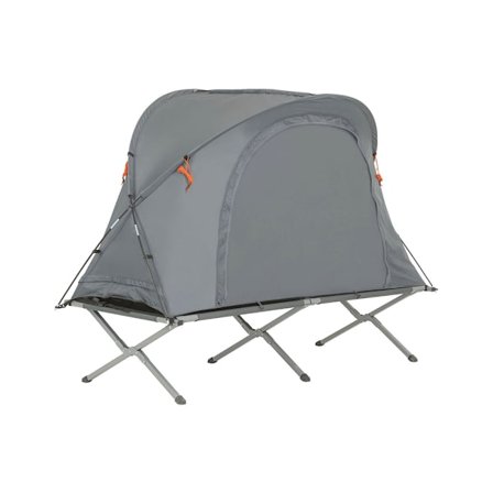 SoBuy ljusgrå campingtält med fällbar och med fönster 193x145x160cm, funktionell OGS60-HG