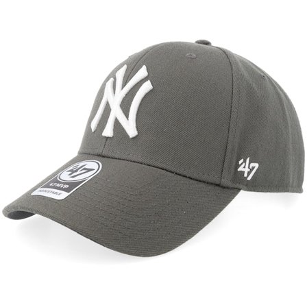 47 Brand - MLB Gris adjustable Casquette - New York Yankees Mvp Charcoal Adjustable @ Hatstore