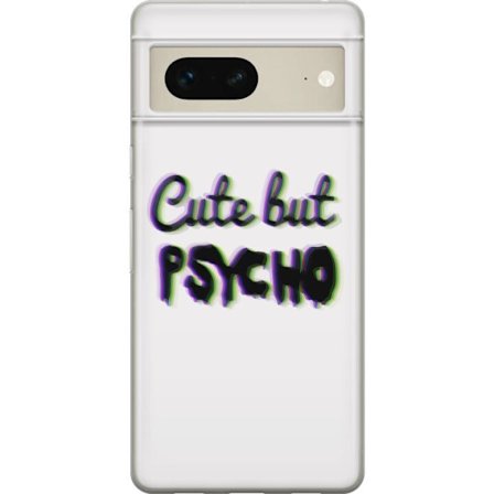 Kompatibel Mobilcover til Google Pixel 7 Rainbow-farvet legetøjsfigur med et glad ansigt og farverige cirkler i en legesyg studieillustration