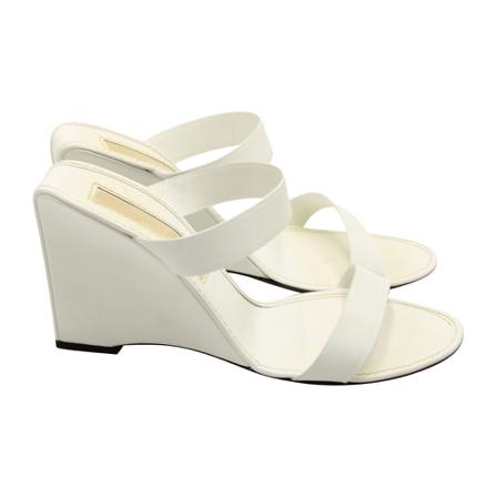 Michael Kors Pre-owned, Slip-On Wedge Mules Wit, Dames, Maat:36 EU
