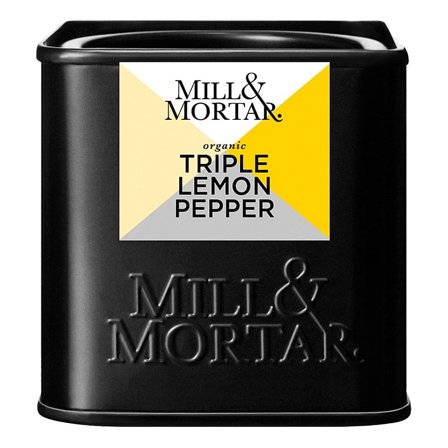 Mill & Mortar Triple Lemon Pepper Ø 50 g, Helse & Madvarer, Madvarer, Øvrige Fødevarer