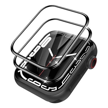 3-PACK 3D Full-Glue Apple Watch Series 7/8 41/45mm Skärmskydd