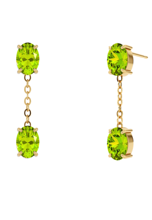 Edblad Misty Earrings S Green Gold Smycken & klockor Dam Guld ONESIZE