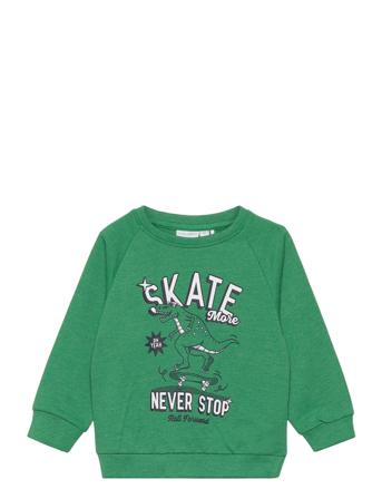 Nmmvion Ls Sweat Unb L1 Tops Sweat-shirts & Hoodies Sweat-shirts Green Name It