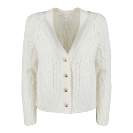 Vince, Cardigans Biały, Kobieta, Rozmiar: M