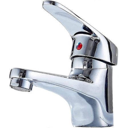 Tvättställsblandare Badrum Blandare Kran Varm och Kall Blandare