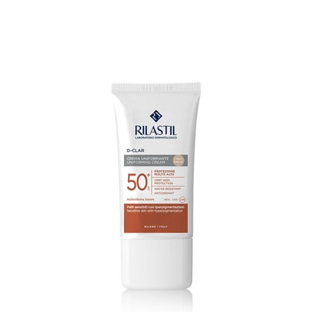 Rilastil D Clar Crema Uniformante Solare Colorata SPF 50+ Viso