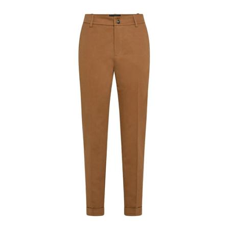 Peuterey, Gabardine stretch-cotton chino trousers Beige, Dames, Maat:XS