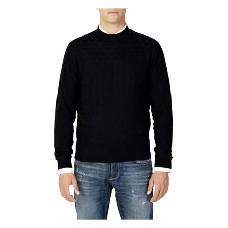 Antony Morato, Round-neck Knitwear Zwart, Heren, Maat:M,nylon