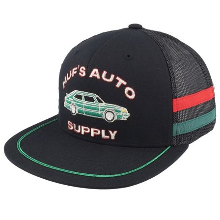 HUF - Svart trucker Keps - Auto Supply Black Trucker @ Hatstore