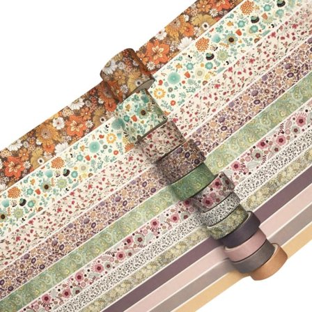 12 ruller blomster Washi Tape sæt, blomster Washi Tape til Bullet