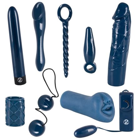 You2Toys: Midnight Blue 9stk Sexleketøy - Sexleker Vuxen: Vibrator, dildo & massajestaver