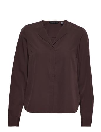 Vmfiona Ls Top Wvn Lt Brown Vero Moda
