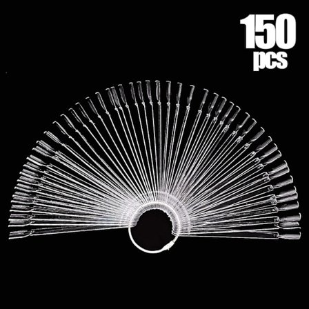 This set includes 150 clear nail stickers and nail art accessories, suitable for nail painting and home use.