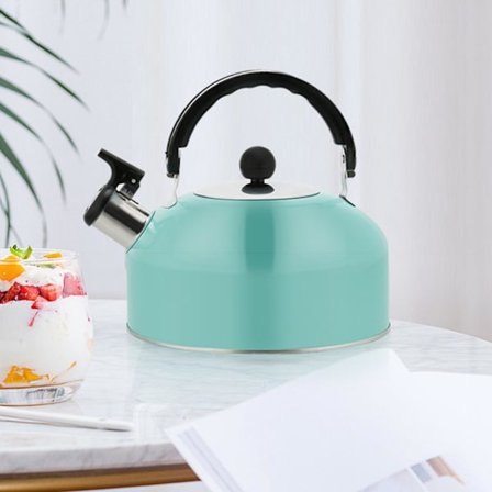 Tekanna med sil, vakuumkanna, tekanna i bondgårdsstil, kompatibel med campinggas, kompatibel med induktionshäll, hög varningssignal, lätt att bära