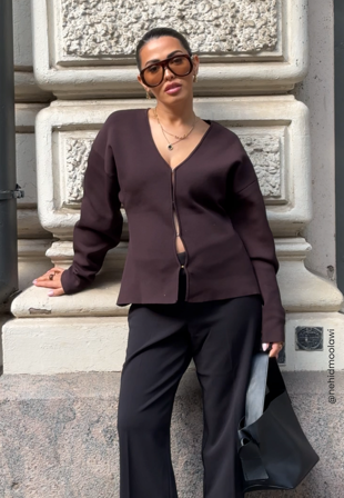 BUBBLEROOM-Knitted Cardigan-L