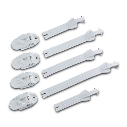 Kit Fibbie O'Neal Rider Pro Bianco