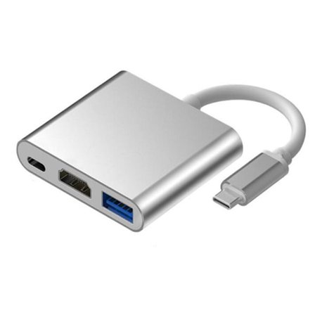 Dockingstation Usb-c Multiport Adapter för Usb 3.0, 4k Hdmi och Usb-c 3.1