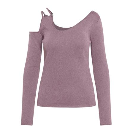 JW Anderson Round-neck Strik Lilla, Dame Striktrøjer