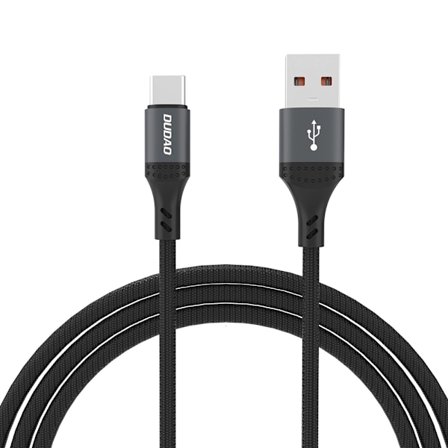 Dudao Flettet USB til USB-C-kabel 5A 1,2 m med hurtig opladning
