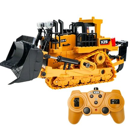 1/24 2.4GHz 9CH 3.7V 800mAh Racer Fjernstyret Traktor Legetøj Bulldozer Gave til Børn Høj Hastighed RC Ingeniør Traktor