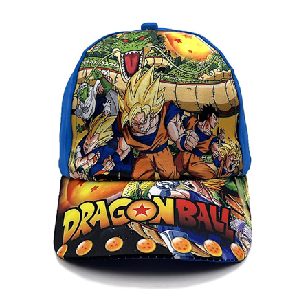 Anime Dragon Ball Trykt Baseballkasket Japansk Serie Trucker Kasket Justerbar Solhat til Børn Drenge Piger Festival A