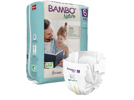 BAMBO Blöja Nature S6 16+kg 20/fp - Lyreco - Sjukvård och omsorg - Hygien - Barnblöjor
