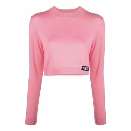 Patou Round-neck Strik Pink, Dame Striktrøjer